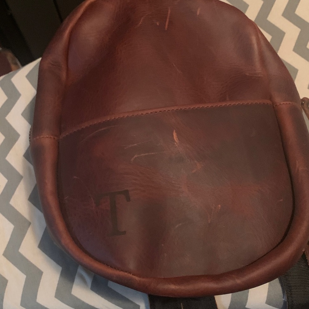 Leather backpack - image 10